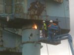 Salford Quays Cranes Demolition